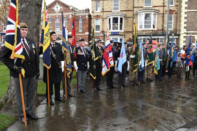 Bridlington Remembrance Sunday in 2018, 100 years since the end of WW1.Pictures by Paul Atkinnson