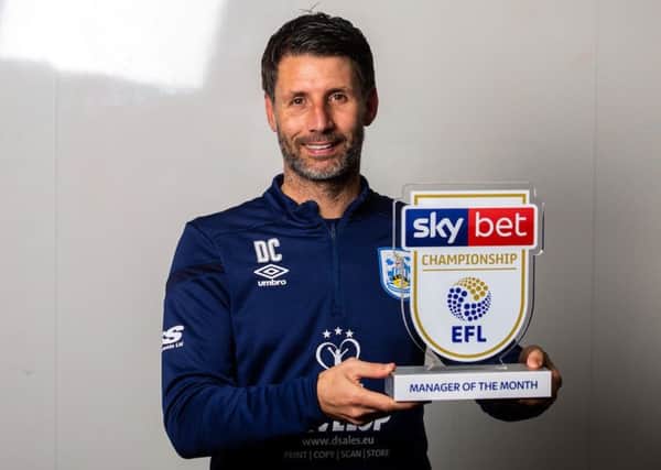 Danny Cowley of Huddersfield Town wins the Sky Bet Championship Manager of the Month award. Picture: Robbie Stephenson/JMP
