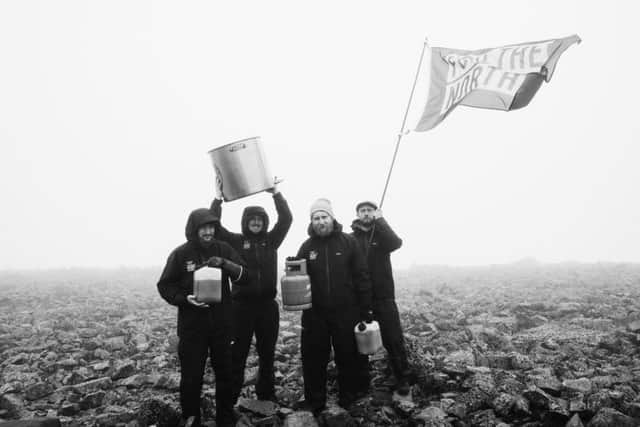 The brewers at the top of Ben Nevis