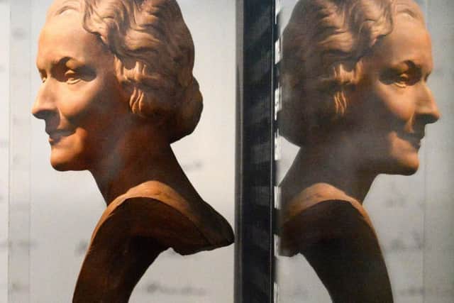 A bust of Nancy Astor, the first woman to be elected to the House of Commons. Photo: Kirsty O'Connor/PA Wire