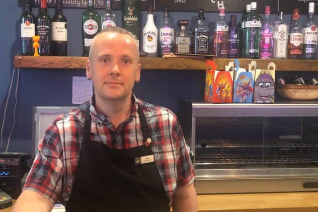 Paul Box, manager at Cafe Lux in Pudsey. Photo: Geraldine Scott
