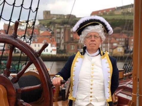 Colin as Captain Cook. Credit: BBC