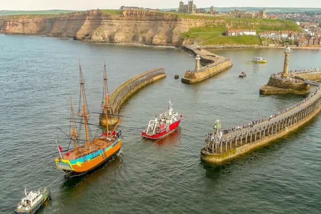The Endeavour in Whitby. Credit: BBC.