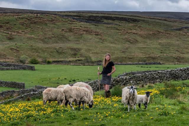 Amanda Owen at her farm. Picture: James Hardisty.