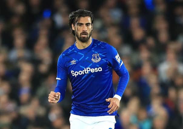 Everton's Andre Gomes: Should recover.