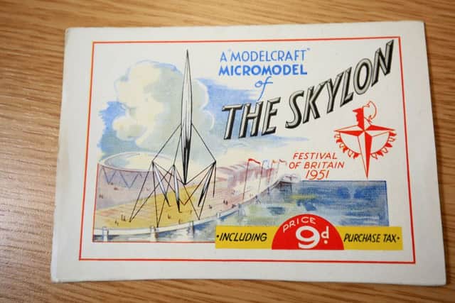 The Festival of Britain collection at Sheffield Hallam University. Pictured is a guide to the Skylon. Picture: Chris Etchells