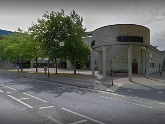 A woman was left with a cut to her eye after an incident outside The Barbican Centre in York.