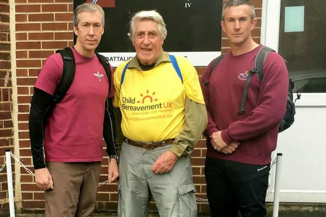 Jeffrey Long MBE has clocked up thousands of miles - and a few famous fans - by taking on extreme walking challenges over the past 12 years in aid of good causes. Credit: SWNS