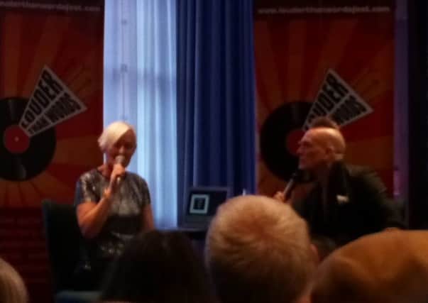 Lucy O'Brien and John Robb in conversation at Louder Than Words.