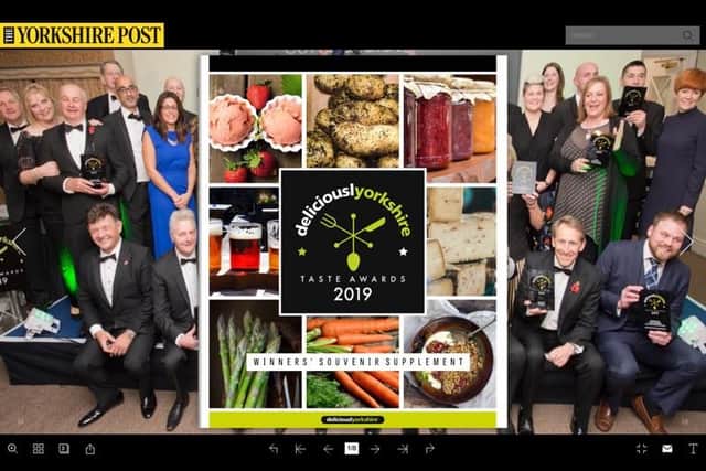 The Yorkshire Post's Deliciouslyorkshire Taste Awards 2019 page turning Emag