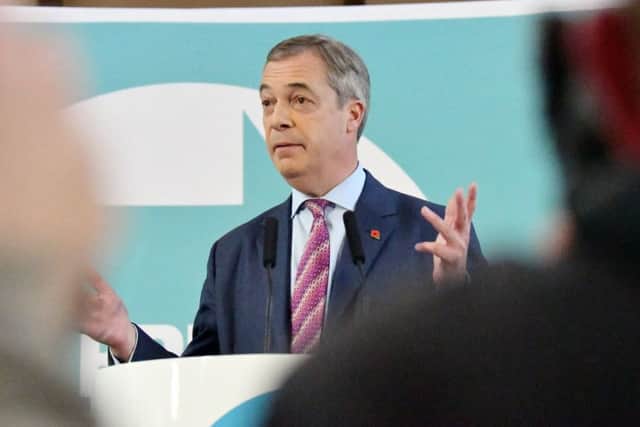 Brexit Party leader Nigel Farage on the campaign trail this week.