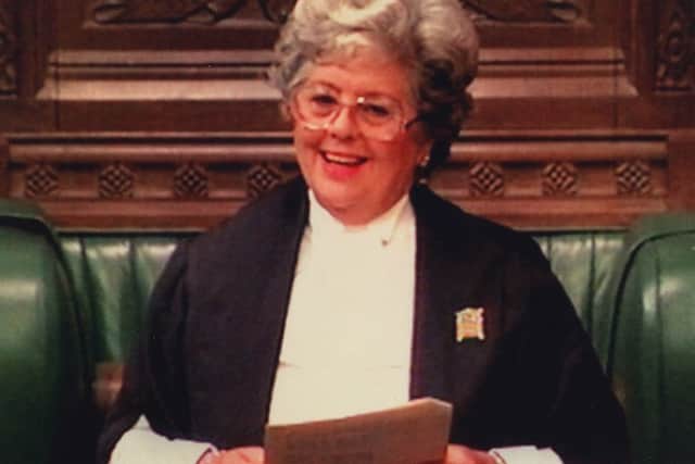 House of Commons Speaker Betty Boothroyd.