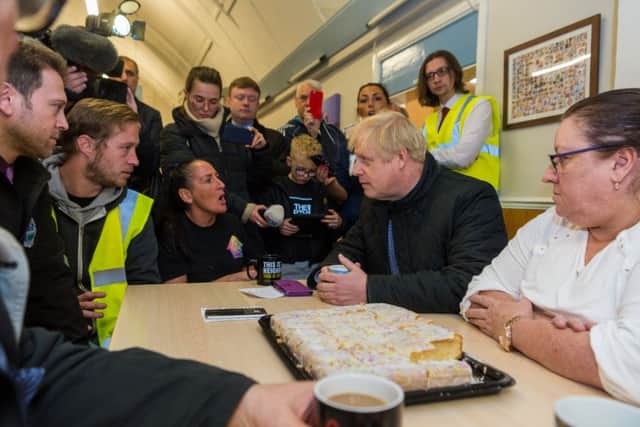 Flooding victims put a sheepish Boris Johnson on the spot.