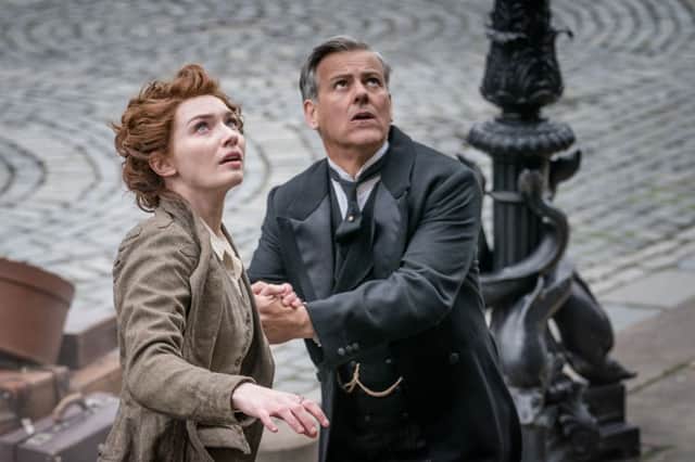 Eleanor Tomlinson and Rupert Graves in The War of the Worlds. 
Picture: Ben Blackall/ Mammoth Screen 2018