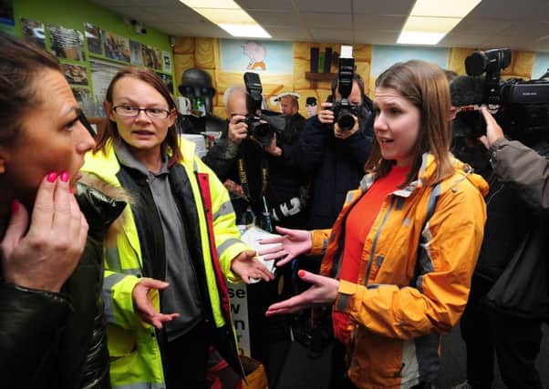 Lib Dem leader Jo Swinson visited flooding victims in Stainforth 24 hours before Boris Johnson travelled to South Yorkshire.
