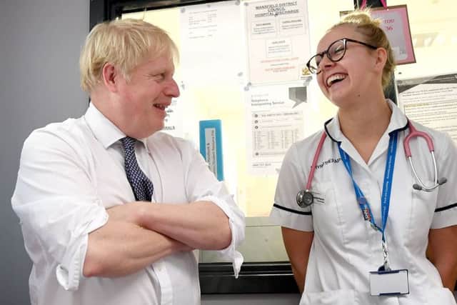 Hospital visits have been a feature of Boris Johnson's election campaign.