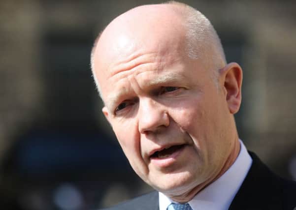 Tory grandee William Hague is a former Foreign Secretary.