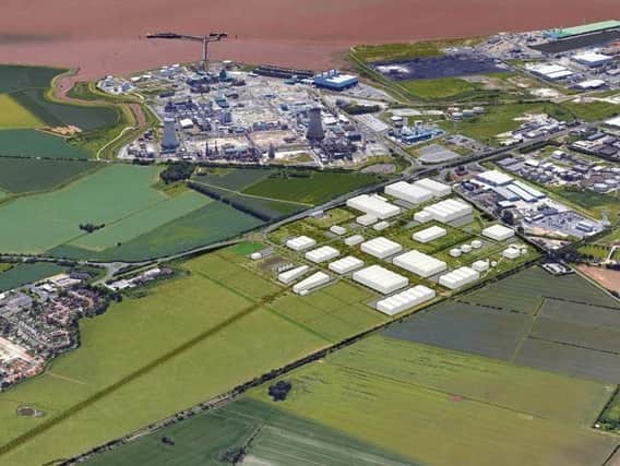Artist's impression of the development site between Hull and Hedon