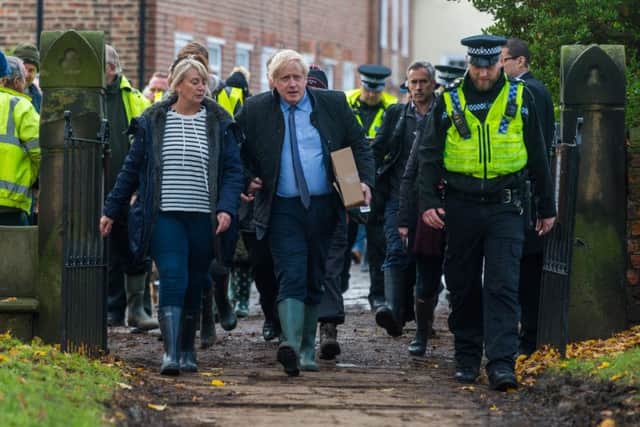 Prime Minister Boris Johnson visited flood-hit Fishlake last Wednesday.