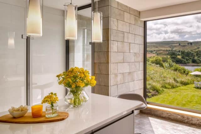 The kitchen with views over the countryside and reservoir. PIC: Jim Varney