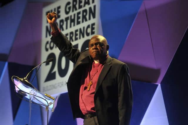 Dr Sentamu speaking at The Great Northern Conference 2019 in Leeds.