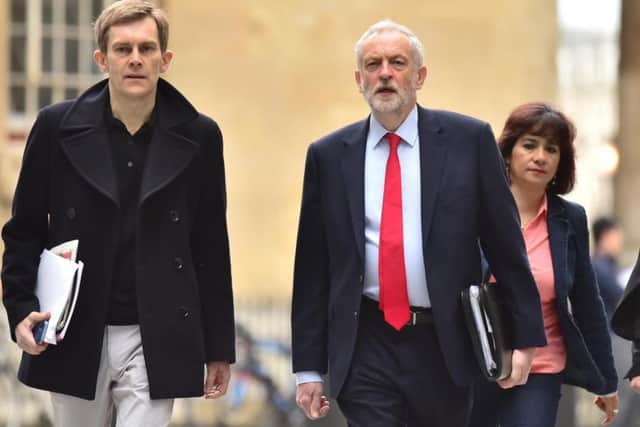 Seamus Milne (left) with Labour leader Jeremy Corbyn.