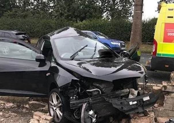 The aftermath of a crash on Yorkshire's roads.