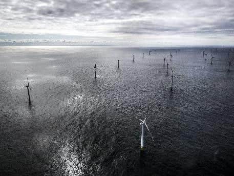 The batteries will store energy from vast offshore wind farms being developed on Dogger Bank. This picture shows the Race Bank scheme off Norfolk and Lincolnshire which opened last year. Picture Credit: Danny Lawson/PA Wire