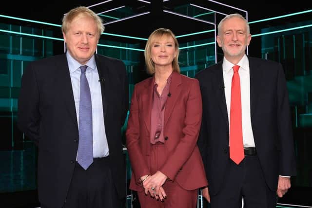 Jeremy Corbyn and Boris Johnson were asked a question about Prince Andrew during the General Election debate. Photo: ITV