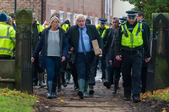 Boris Johnson was not universally welcomed when he met South Yorkshire's flooding victims last weelk.