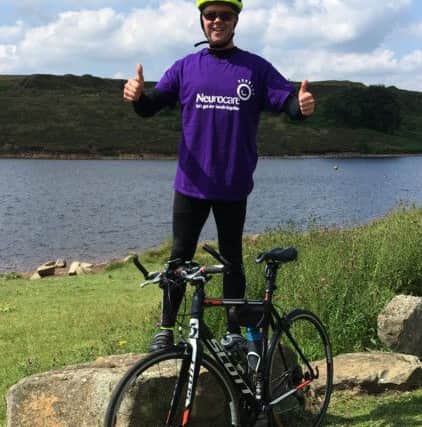 Chris has raised £2,000 for Neurocare in Sheffield to say thanks for saving his life
