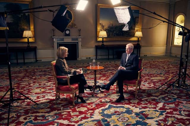 The Duke of York, in an interview with BBC Newsnight's Emily Maitlis.