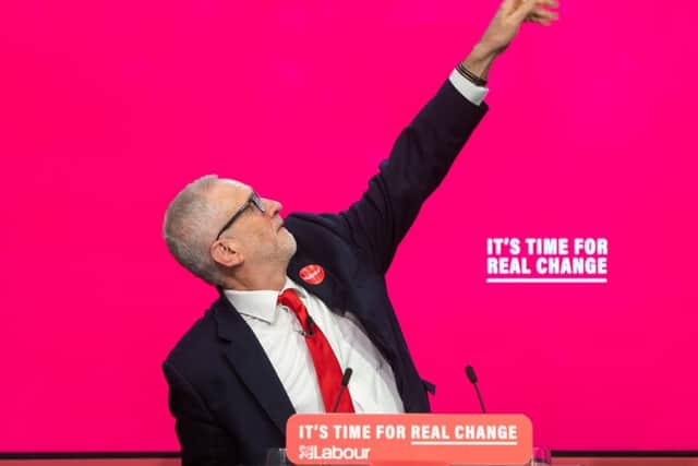 Labour leader Jeremy Corbyn during the launch of his party's 2019 general election manifesto.