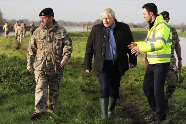 Boris Johnson visited South Yorkshire on November 13 - six days after the area was first hit by floods.