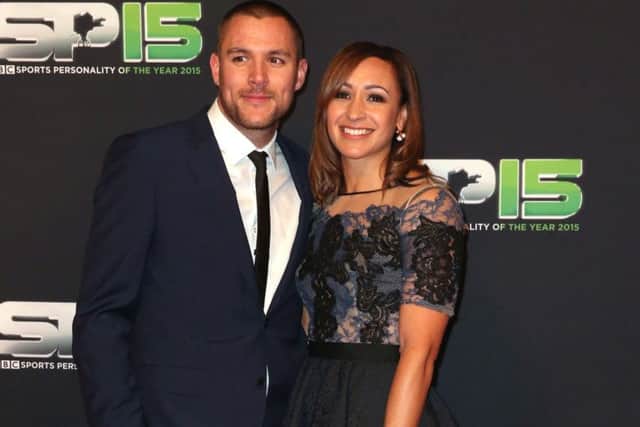 Dame Jessica Ennis-Hill and husband Andy Hill Picture: Brian Lawless/PA.