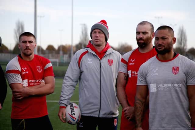Shaun Kenny-Dowall at Hull KR training today. (Pictures: Hull KR)