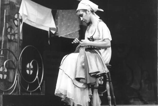 Carol Barrett, one of the original dancers, seen here in Cinderella in 1973. (Photo: Anthony Crickmay).