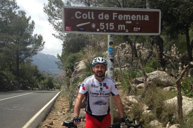 Lee Earnshaw, 43 next week, had just returned from a cycling holiday where he rode 500 miles when he was diagnosed with stage four stomach cancer in June.