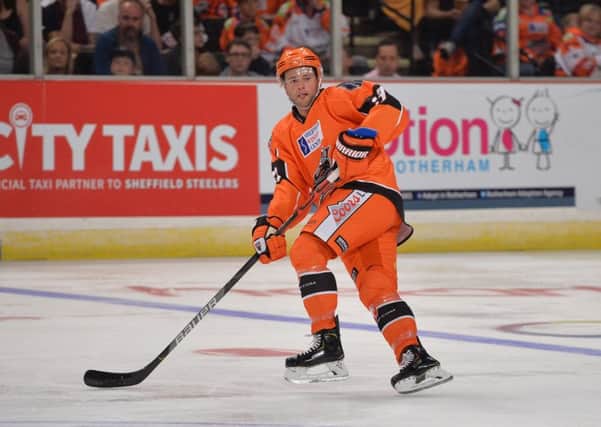 Michael Davies - back for Sheffield Steelers following a six-game suspension. Picture: Dean Woolley.