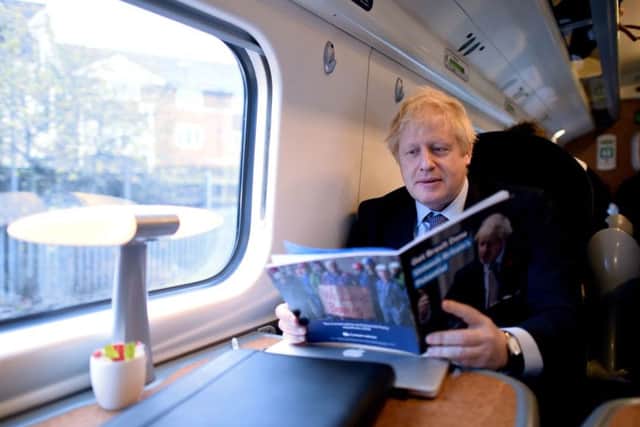 Boris Johnson launched the Tory party's election manifesto on Sunday.