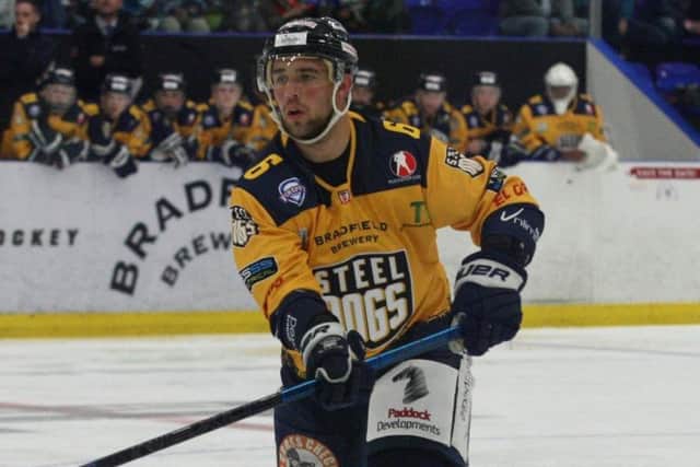 TOUGH TIME: Sheffield Steeldogs' player-coach Ben Morgan got on the scoresheet in Peterborough, but his team drew a blank after a weekend which brought two defeats. Picture courtesy of Cerys Molloy.