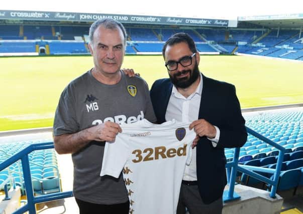 TRUST: Leeds United's head coach Marcelo Bielsa, left, and director of football, Victor Orta, right.