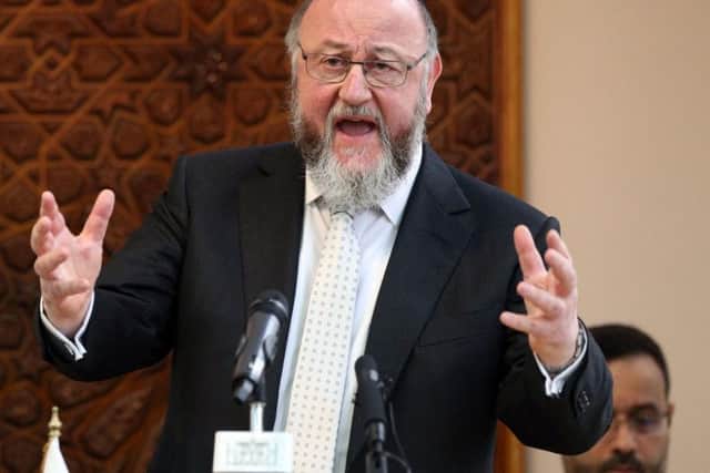 File photo dated 18/03/19 showing Chief Rabbi Ephraim Mirvis who has once again condemned Labour leader Jeremy Corbyn over his perceived lack of action over allegations of anti-Semitism in the Labour Party. PA Photo.