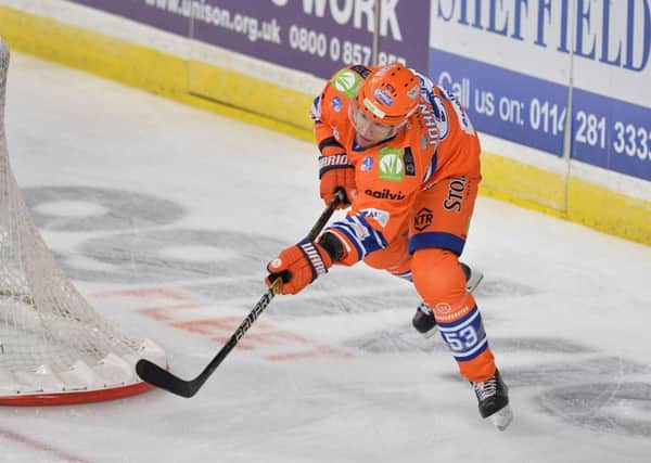 UNLUCKY: Sheffield Steelers' defenceman and assistant coach, Aaron Johnson, faces another 8-10 weeks on the sidelines. Picture courtesy of Dean Woolley.