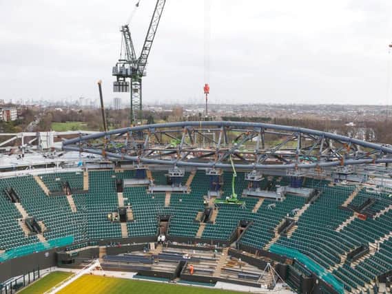 Severfield supplied the steel for the retractable roof for Wimbledon No.1 Court