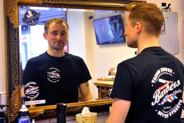 Josh Westwood, owner of Westwood's Barbershop and Social, located in The Arcade, has become one of the first in the country to sign up to the charitable organisation "Barbers Against Blades".