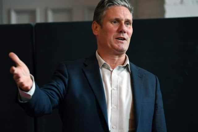 Sir Keir Starmer, pictured in Leeds in May, discussing Brexit at Heart Cafe, Headingley Enterprise & Arts Centre. Photo: Jonathan Gawthorpe