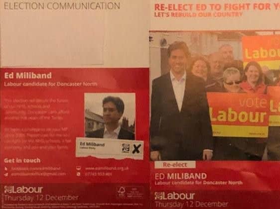 Ed Miliband's election leaflet. Photo: Submitted