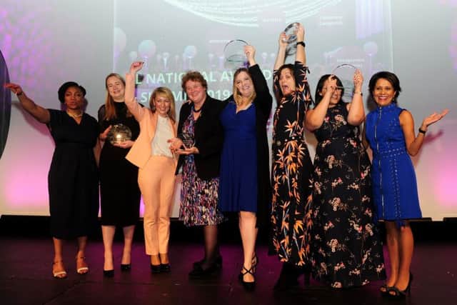 Winners at the Forward Ladies awards held at the Royal Armouries in Leeds. Pic: Simon Hulme