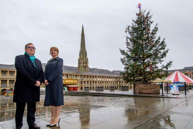 Roger Marsh OBE and Nicky Chance-Thompson have overseen The Piece Hall's transformation